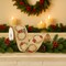 Designer’s Shop WR 63-5215 2.5" x 10 Yards Christmas Wreath Wired Edge Ribbon – Gold Glitter Pinecones, Red Poinsettias & Holiday Garland